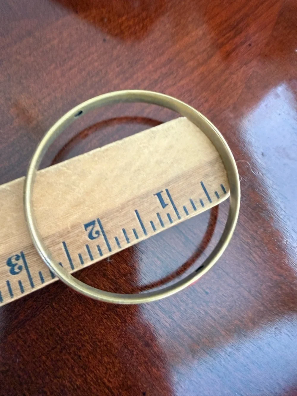 Vintage Red Enamel Bangle